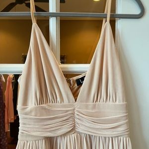 Lulus Formal Evening Gown Blush Size Medium